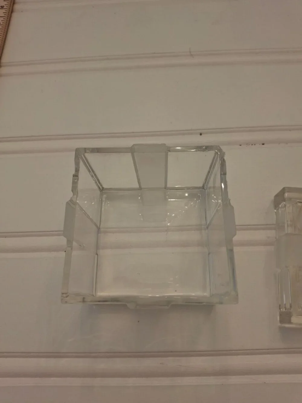 Shannon Crystal Gift Box Trinket Jewelry Box Frosted Bow Lead Crystal Poland REA